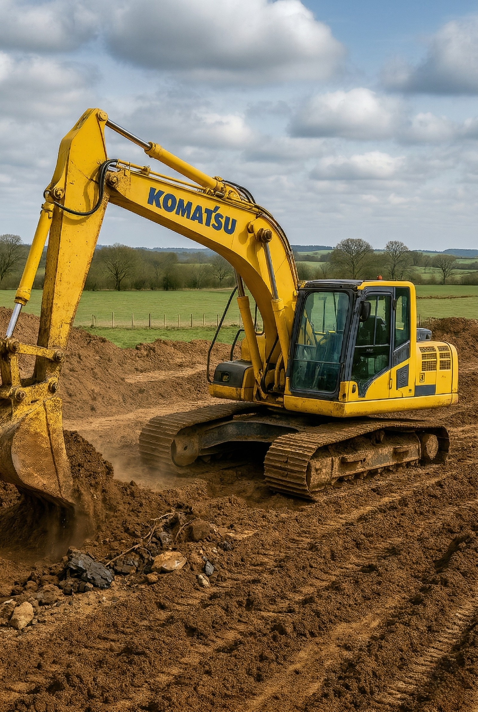 Escavadeira hidráulica para locação